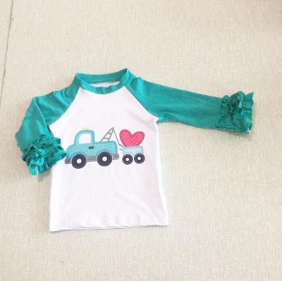 China New 2020 Eco-friendly Hot Selling Valentine Baby Kids Clothing Shirt for sale