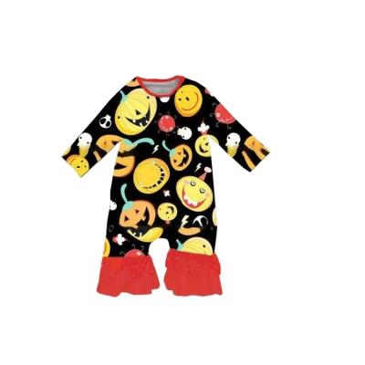 China 2020 Short Sleeve Baby Clothes 0-3 Months New Halloween Fashionable Pumpkin Clothes for sale