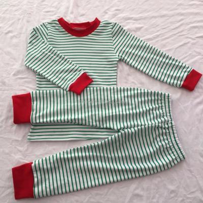 China Eco-Friendly Christmas Pajamas Apparel Sets Children's Christmas Nightgowns Matching Family Pajamas Christmas Striped Pajamas for sale