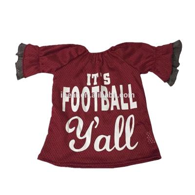 China Wholesale Eco-Friendly Custom Design Baby Summer Clothes Football T-Shirts for sale