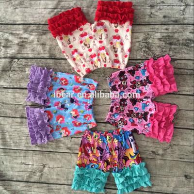 China Cotton Breathable Wholesale Shorts Shorts Icing Comfortable Ruffle Summer Kids Hot Sale Shorts for sale