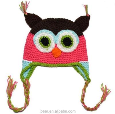 China Eco - Friendly Crochet Baby Hat / Little Owl Hat Baby Photo Prop for sale