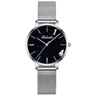 China New product recommendation classic stainless steel alloy dial unisex simple mechanical quartz watch Te koop