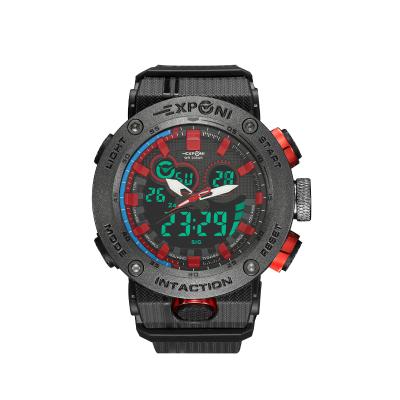 China 2021sports dual time custom digital watch automatic movement Wrist watch Digital Watch for sale