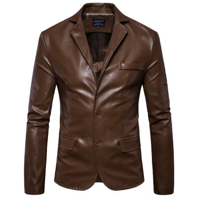 China anti-pilling; Anti Wrink Wholesale Custom Leather Fashionable Mens Motorcycle Anorak Winter Jackets for sale