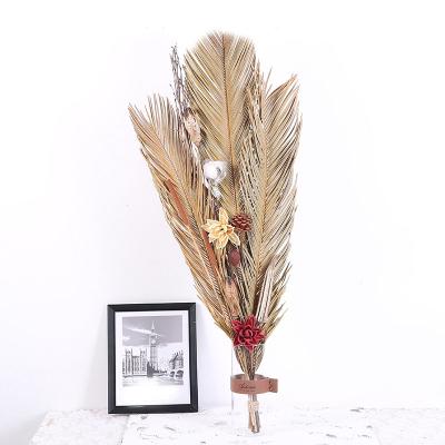 China 2021 Wholesale Natural Home Decor Yunnan Leaf Dried Palm Leaves Flowers For Wedding Decoration for sale