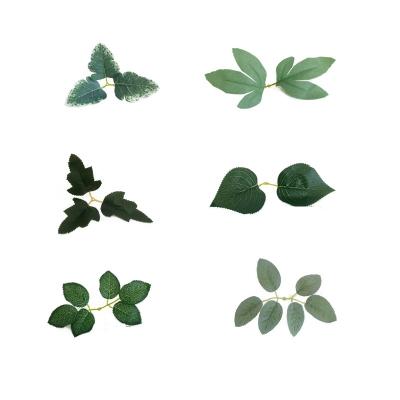 China Wedding& Home& Office Decoration Flower Plants 2021 Hot Sale Eco-friendly Colorful Flower Wholesale Leaves Silk Leaves Rose Leaves Artificial Flower Accessories For Decoration for sale