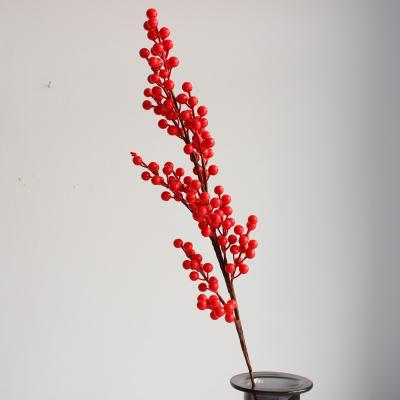 China Wholesale Artificial Christmas Berry Fruit Picks Branch Decorative Moss Good Quality Cheap Price for sale