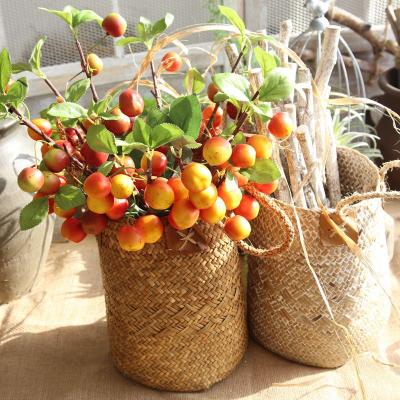 China Wedding& Home& Office Decoration Flower Plants 2021 Hot Sale Artificial Fruit Apple Flowers For Decor Wedding Party Home Hotel for sale