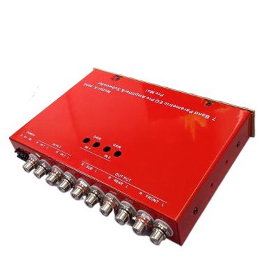 China New K-905G 1/2 Din 7 Band Subwoofer Car Audio Equalizer EQ w/Front Rear + Sub Output, Adjustable Frequency for sale