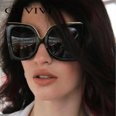 China Guvivi oversized sunglasses 2019 high quality manufacturers plastic china large oversized sunglasses for sale