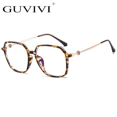 China Wholesale Hot Sale GUVIVI 2021 Sunglasses Frame Design Retro Fashion Metal Frame Lens Legs Oversized Square Ladies Sunglasses for sale