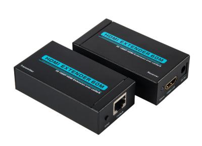 China HDMI To RJ45 Extender With HDCP 1.2 Over Single Cat5e / 6 Extension To 60M for sale