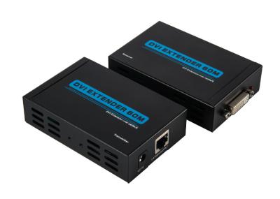 中国 単一 cat5e/cat6 ケーブルが付いている HDMI 信号のエクステンダー、RJ45 HDMI の送信機の受信機への DVI 販売のため