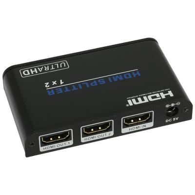 中国 小型 1 x 2 HDMI は UHD サポート スマートな EDID 制御を用いるディバイダー 2 の方法に動力を与えました 販売のため