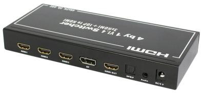 China 4 in 1 heraus HDMI-Schalter, Schalter-Unterstützungs-CEC-Überbrückung HDMI Toslink auf HDMI heraus zu verkaufen