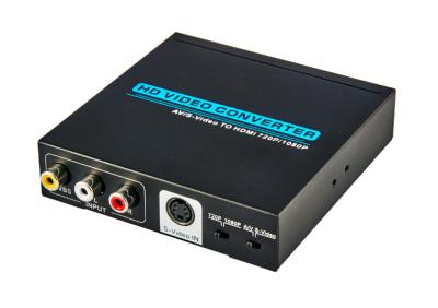 China 1080P Video Signal Converter AV / S Video to HDMI Converter Support CVBS for sale