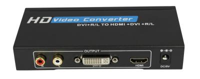 China DVI-D to HDMI Converter , HD VGA Video Converter Support DVI / Audio Input HDMI Output for sale