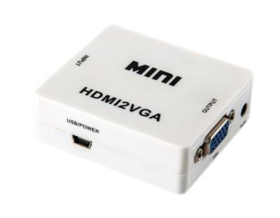 China MINI HDMI ao conversor de VGA com apoio saída 1080P/720p de VGA da saída audio à venda