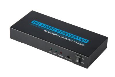 China VGA YPbPr TO HDMI Converter, HD Video Converter 1080P Matal Case for sale