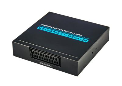 China Metal Case Scart TO HDMI Converter , Video Converter Box 3D Motion Adaptive Deinterlace for sale