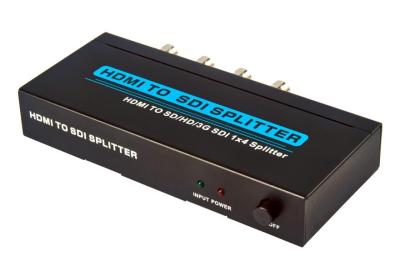 China 1 x 4 HDMI to SDI Splitter Video Splitter Support SD-SDI , HD-SDI , 3G-SDI Format for sale