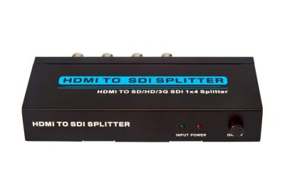 China HDMI TO SDI Splitter 1 In 4 Out HDMI Splitter Support  5 - 12V Wide Voltage Input for sale