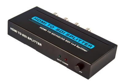 China HDMI TO SDI Splitter , Hdmi 3D Splitter 1 x 4 Support High Resolution 1080P for sale