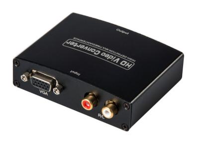 China HDMI to VGA Converter With R / L Audio , Metal Case VGA Video Converter for sale