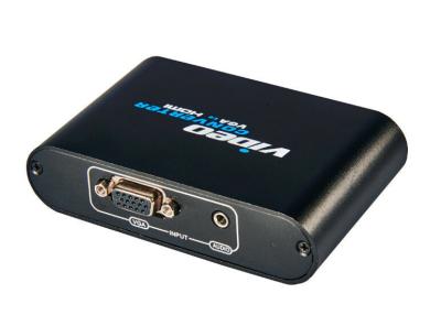 China Black HD Converter HDMI to VGA Amplifier Compatible With DVI for sale