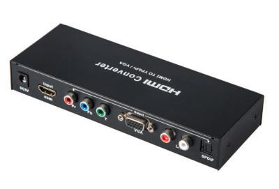 China HDMI a VGA/HDMI ao conversor de YPbPr com R ótico/L saídas de áudio do analógico à venda