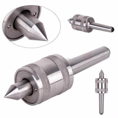 China Steel Alloys New Precision MT2 Live Milling Center Taper Bearing Rotary Lathe Turning Lathe for CNC Work for sale