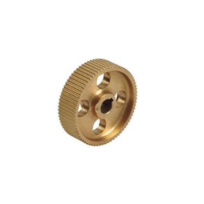 China Aluminum Small Tooth Brass Copper Gear Turning CNC Machining Machinery Spare Parts for sale