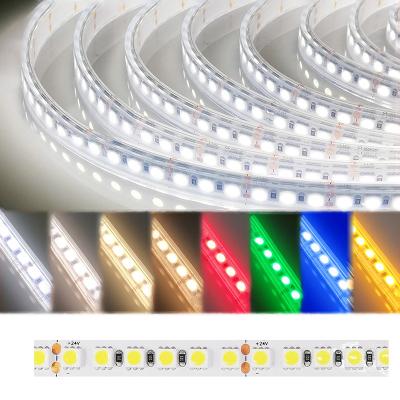 China Waterproof 12V 24V LANDSCAPE Led Strip Light Flexible For Bedroom Wedding Wholesale SMD 5M 20M 60LED 120LED Single Color Led Strip Light for sale