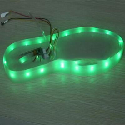 China New Light Item Side Shoe Strip RGB Emitting 3528 Strios LED Lights For Shoes for sale