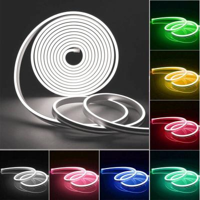 China Manufacturer Wholesale Flexible 12v 24v 110v 220v RGB sports stadiums led neon strip light custom outdoor led strip rope light for sale