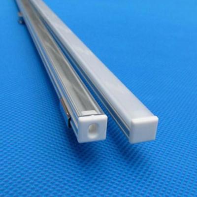 China Ultra Thin Theme Park Exterior Mount Aluminum Led Profiles With Lid Diffuser for sale