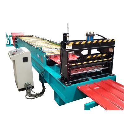 Chine Hotels Roof Tile Metal Corrugated Sheet Making Roll Forming Machine à vendre