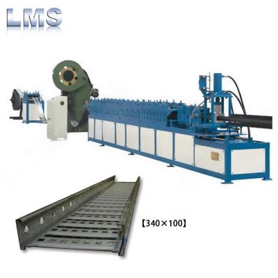 China Building Material Stores LMS Cable Tray Roll Forming Production Line Automatic Cable Tray Making Machine for sale