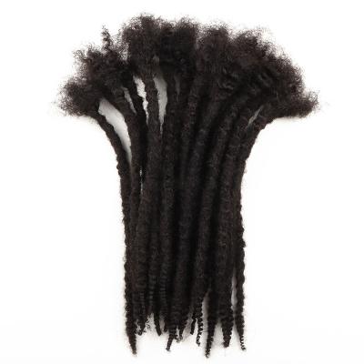 China Afro Kinky Curly Orient Dreads Small Size 100% Virgin Hair Textured Coiled Locs Tips For Black Women for sale