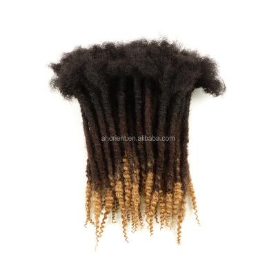 China Afro Kinky Curly Orient Dreads 100% Virgin Wholesale Small Size Hair Textured Locs Curly Hair for sale