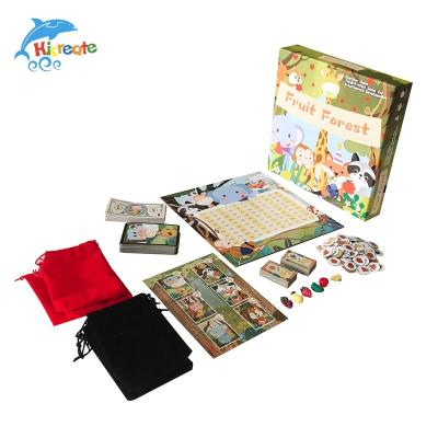 China New Design Board Games BoardGame Paper Maker Printing Square Card Games Board Game Set For Kids for sale