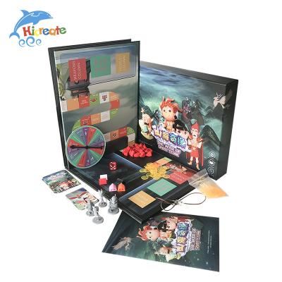 China Wholesale Board Games BoardGame Paper Manufacturer Printing Square Card Games Board Game Set For Kids for sale