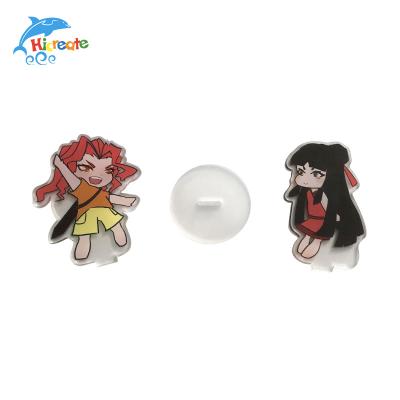 China 2*2*1cm New Design Cartoon Characters Stand Animation Clear Custom Acrylic Stands for sale