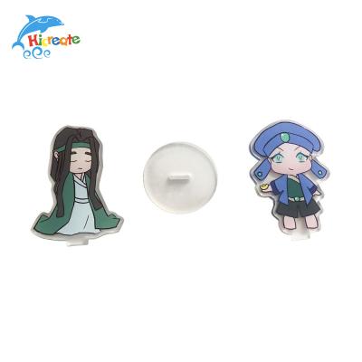 China 2*2*1cm High Quality Ready Cartoon Characters Stand Animation Clear Custom Acrylic Stands for sale