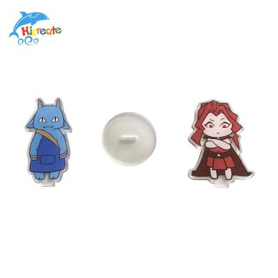 China High Quality 2*2*1cm Wholesale Cartoon Characters Stand Animation Clear Custom Acrylic Stands for sale