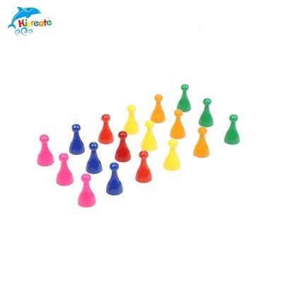 China China Suppliers Eco-friendly Colorful Plastic Play Pledges For Kids Wholesale Plastic Board Game Set Accessories Play Pledges for sale