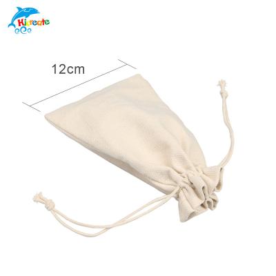 China Custom Organic Drawstring Pouch Folding Cotton Drawstring Bag Fair Trade Cotton Drawstring Bag Organic Bag for sale