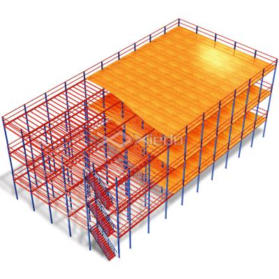 China Corrosion Protection Industrial Warehouse Rack Storage Racks Mezzanine Platform Attic Rack for sale