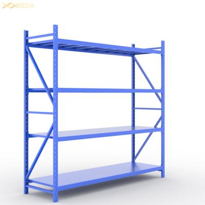 China Medium Corrosion Protection Duty Warehouse Rack Shelving Supermarket Shelf 500kg Per Layer for sale